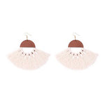 Load image into Gallery viewer, Tassel Earrings - Beige Dazzled By B
