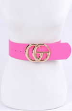 Load image into Gallery viewer, Neon Pink CG Logo Fashion Belt Dazzled By B
