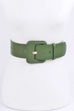 Load image into Gallery viewer, Solid Color Classy Fashion Belt - Olive Dazzled By B
