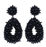 Load image into Gallery viewer, Water Droplet Bohemian Earrings - Black Dazzled By B
