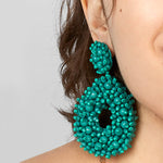 Load image into Gallery viewer, Water Droplet Bohemian Earrings - Blue Dazzled By B
