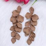 Load image into Gallery viewer, Rose Petal Acrylic Earrings - Brown Dazzled By B
