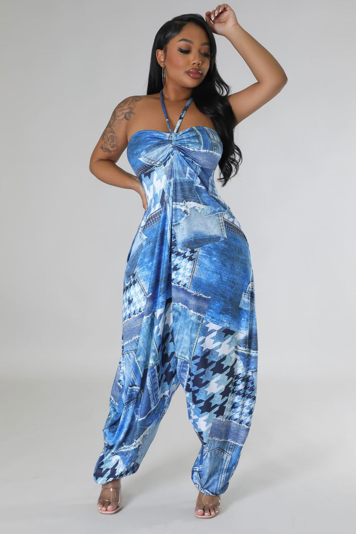 In Denim Always Jumpsuit Dazzled By B