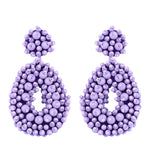 Load image into Gallery viewer, Water Droplet Bohemian Earrings - Purple Dazzled By B
