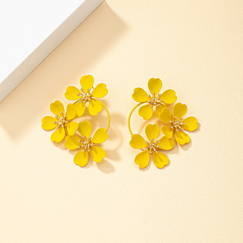 Yellow Alloy Flowers Dazzled By B