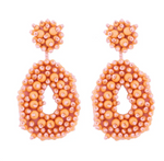 Load image into Gallery viewer, Water Droplet Bohemian Earrings - Orange Dazzled By B
