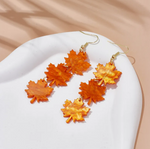 Load image into Gallery viewer, Maple Leaf Earrings Dazzled By B
