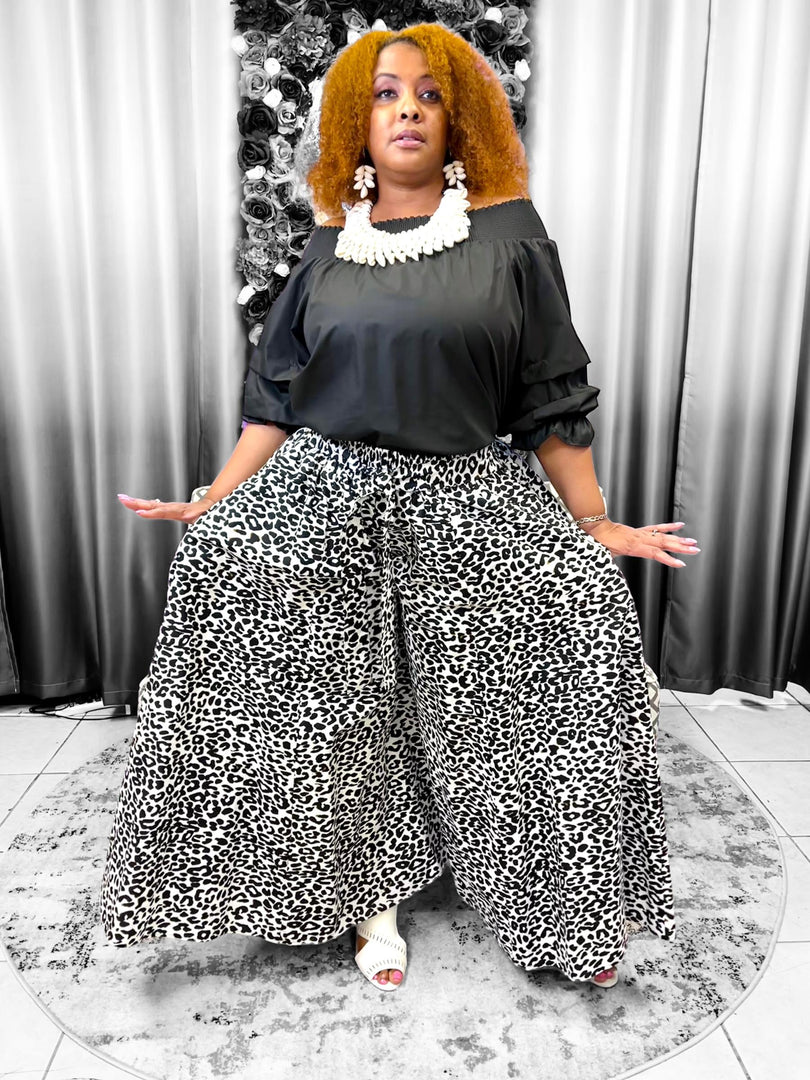 Leopard Print Palazzo Pants Dazzled By B