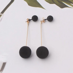 Load image into Gallery viewer, Simple Style Drop Earrings - Black Dazzled By B
