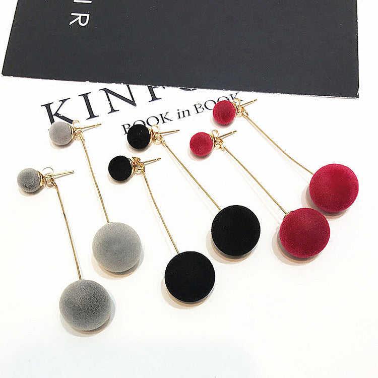 Simple Style Drop Earrings - Black Dazzled By B