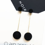 Load image into Gallery viewer, Simple Style Drop Earrings - Black Dazzled By B
