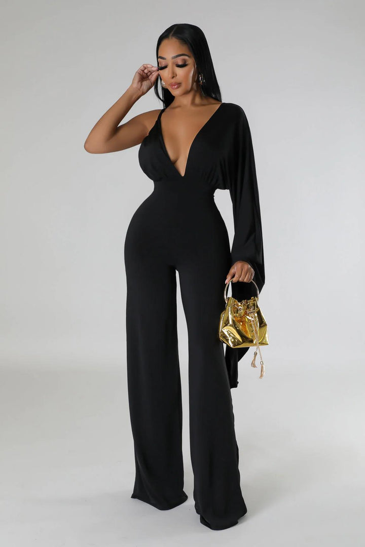 The “Fabulosity” Black Jumpsuit Dazzled By B