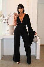 Load image into Gallery viewer, The “Fabulosity” Black Jumpsuit Dazzled By B
