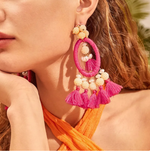 Load image into Gallery viewer, Woven Tassel Earrings Dazzled By B
