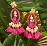 Load image into Gallery viewer, Woven Tassel Earrings Dazzled By B
