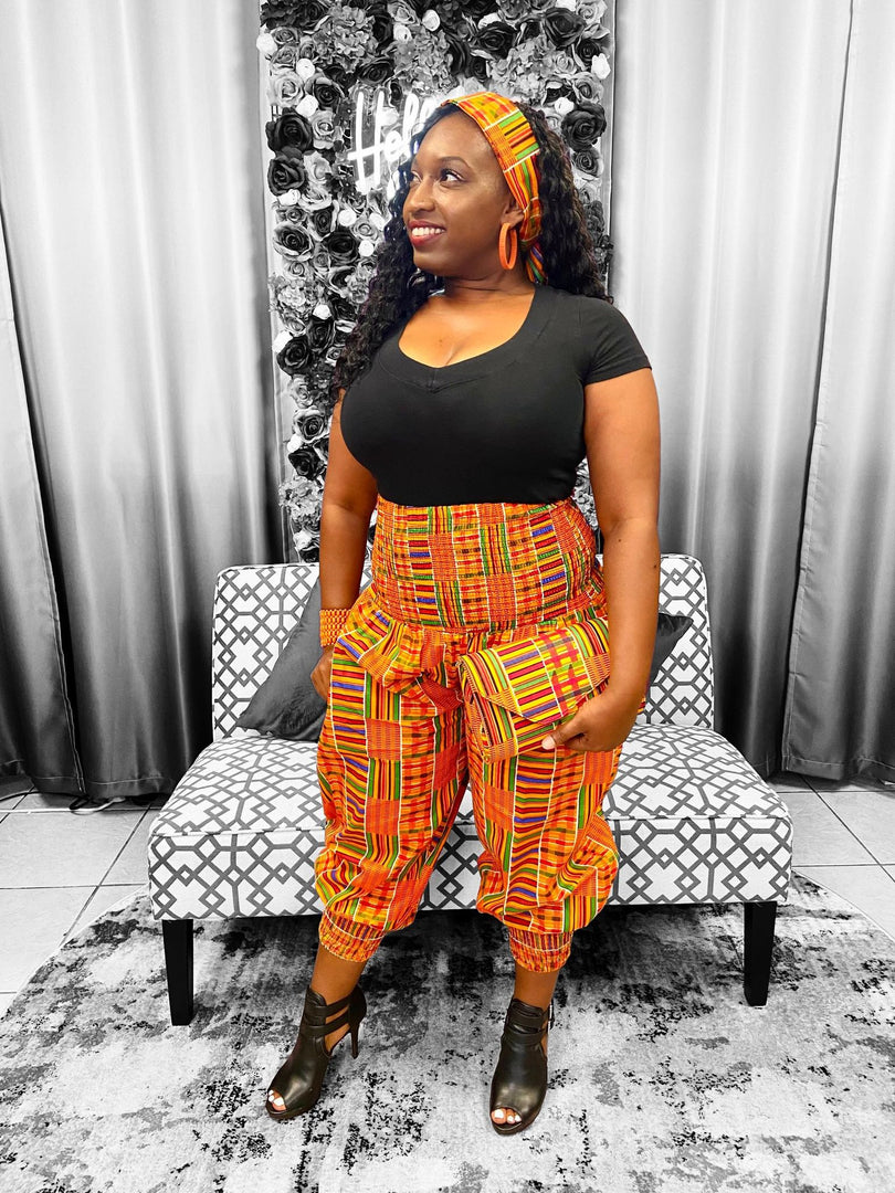 Harem Kente Design Pants Dazzled By B