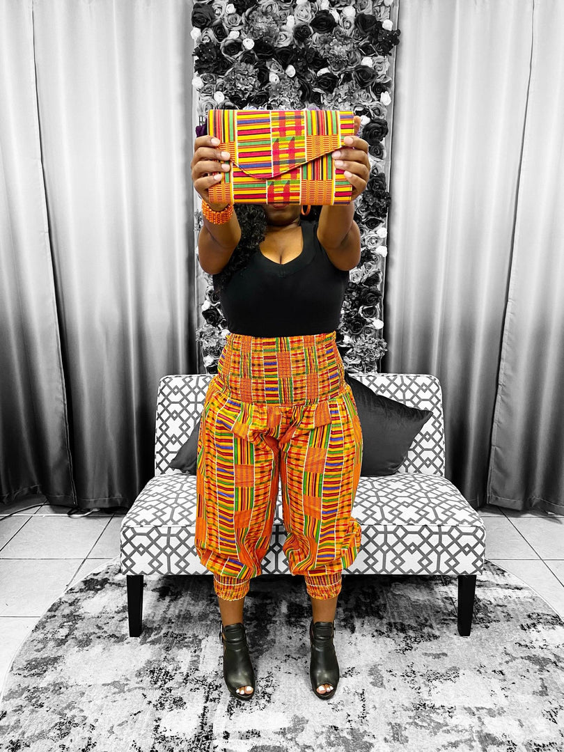 Harem Kente Design Pants Dazzled By B