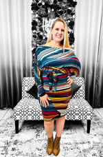 Load image into Gallery viewer, Swirl Wrap Dress Dazzled By B
