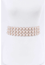 Load image into Gallery viewer, Pearl Studs Clear Belt - Multiple Colors Available Dazzled By B
