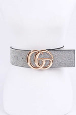 Load image into Gallery viewer, Stone Pave Logo Belt - Clear Dazzled By B
