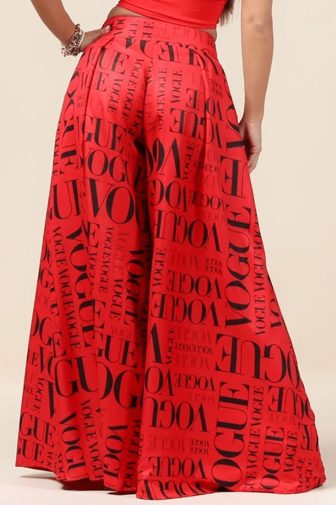 The Vogue Pants - Red Dazzled By B