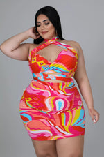 Load image into Gallery viewer, Chick Day Dress Multi-Print Dazzled By B
