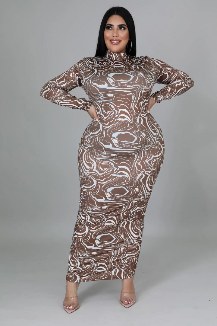 Chocolate Swirl Dress Dazzled By B