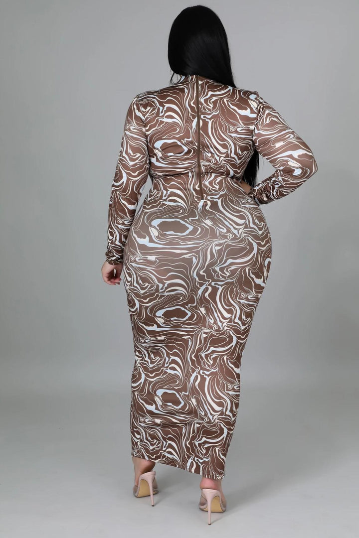 Chocolate Swirl Dress Dazzled By B