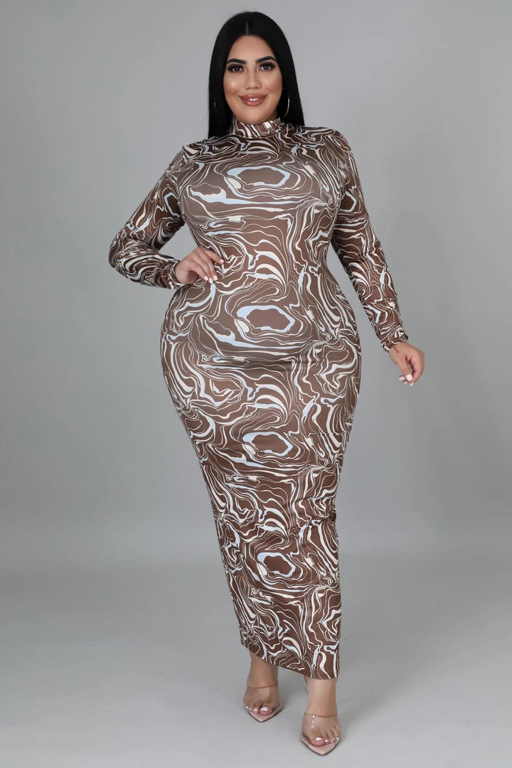 Chocolate Swirl Dress Dazzled By B