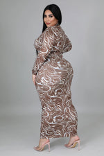 Load image into Gallery viewer, Chocolate Swirl Dress Dazzled By B
