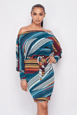 Load image into Gallery viewer, Swirl Wrap Dress Dazzled By B
