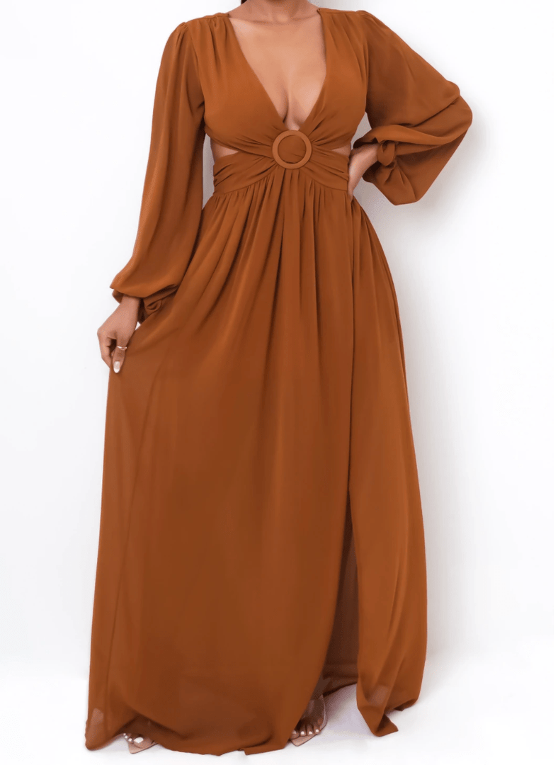 Captive Love Dress - Rust Dazzled By B