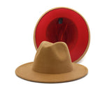 Load image into Gallery viewer, Camel/Red Fedora Dazzled By B
