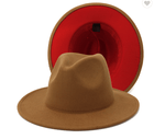 Load image into Gallery viewer, Khaki/ Red Fedora Dazzled By B

