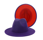 Load image into Gallery viewer, Purple/Red Fedora Dazzled By B
