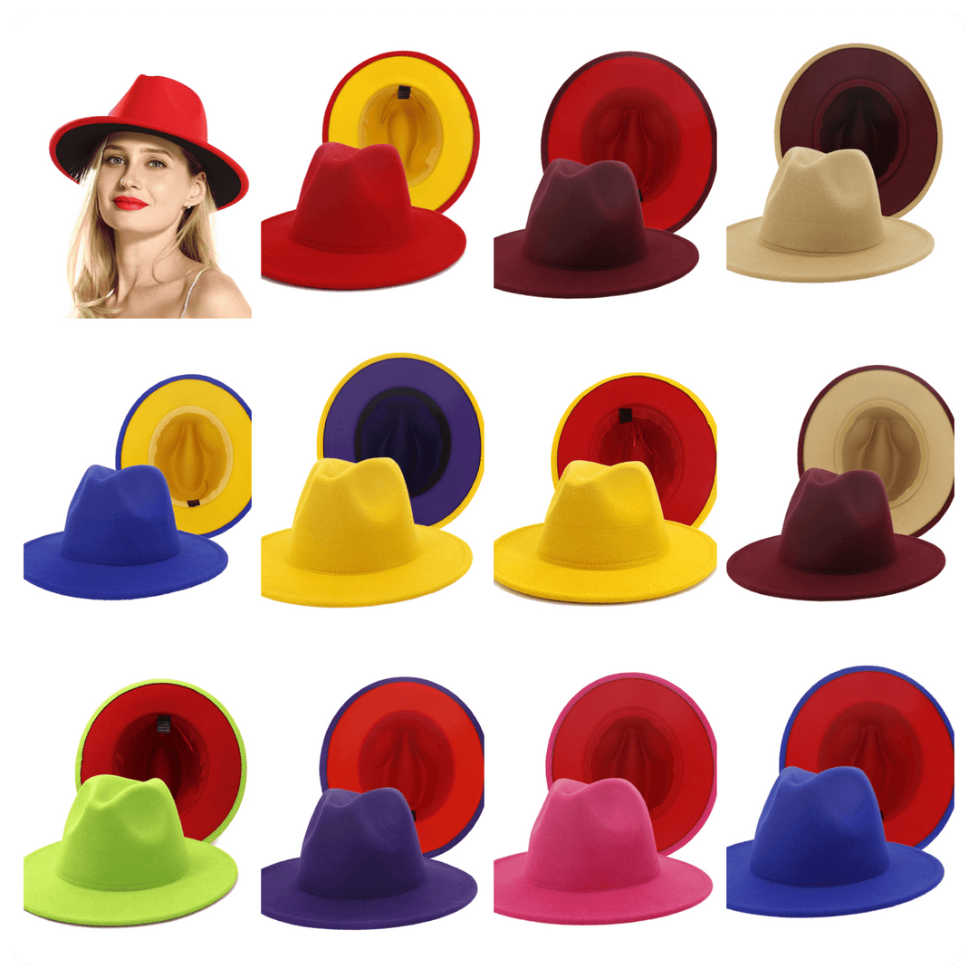 Red/Royal Blue Fedora Dazzled By B