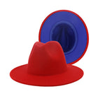 Load image into Gallery viewer, Red/Royal Blue Fedora Dazzled By B
