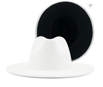 Load image into Gallery viewer, White/Black Fedora Dazzled By B

