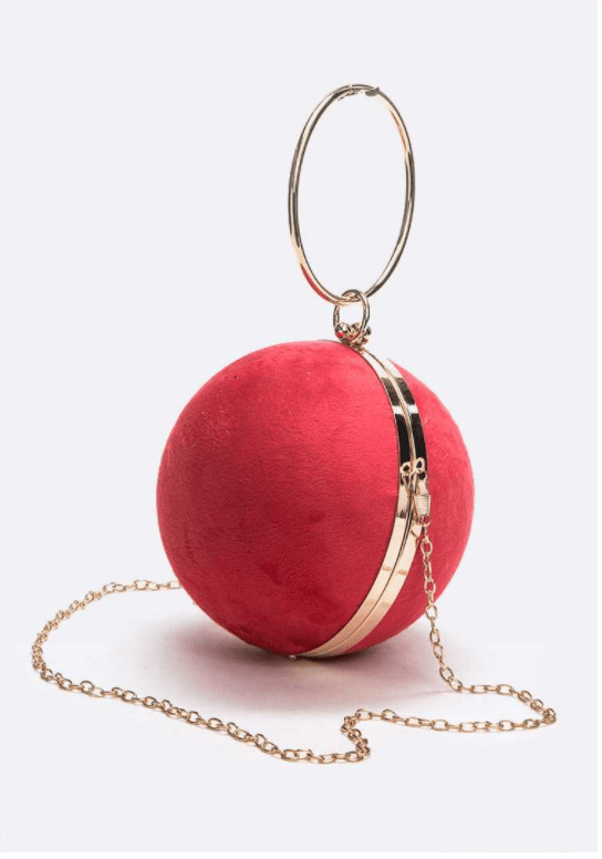 Peached Ball Pendant Bag Dazzled By B