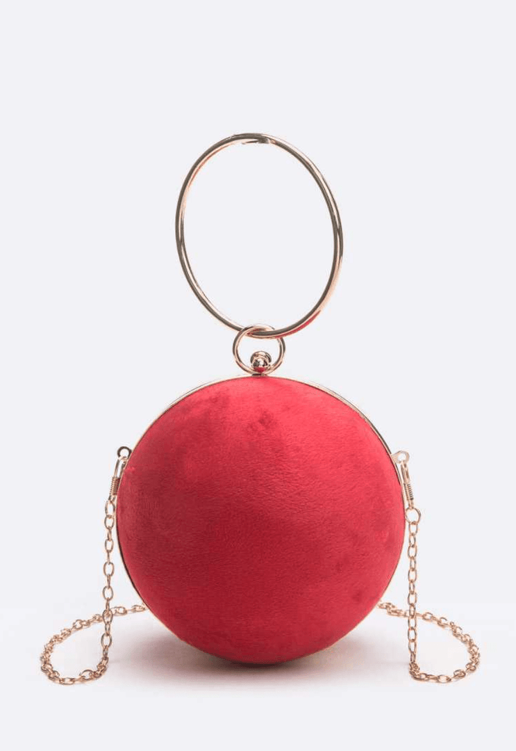 Peached Ball Pendant Bag Dazzled By B