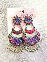 Load image into Gallery viewer, Flower Bomb Earrings - Multiple Colors Dazzled By B
