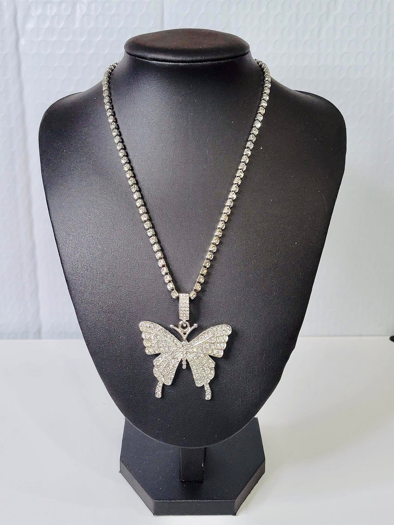 Large Butterly Necklace - Multiple Colors Available Dazzled By B