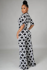 Load image into Gallery viewer, Chic Me Black &amp; White Jumpsuit Dazzled By B
