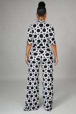 Load image into Gallery viewer, Chic Me Black &amp; White Jumpsuit Dazzled By B
