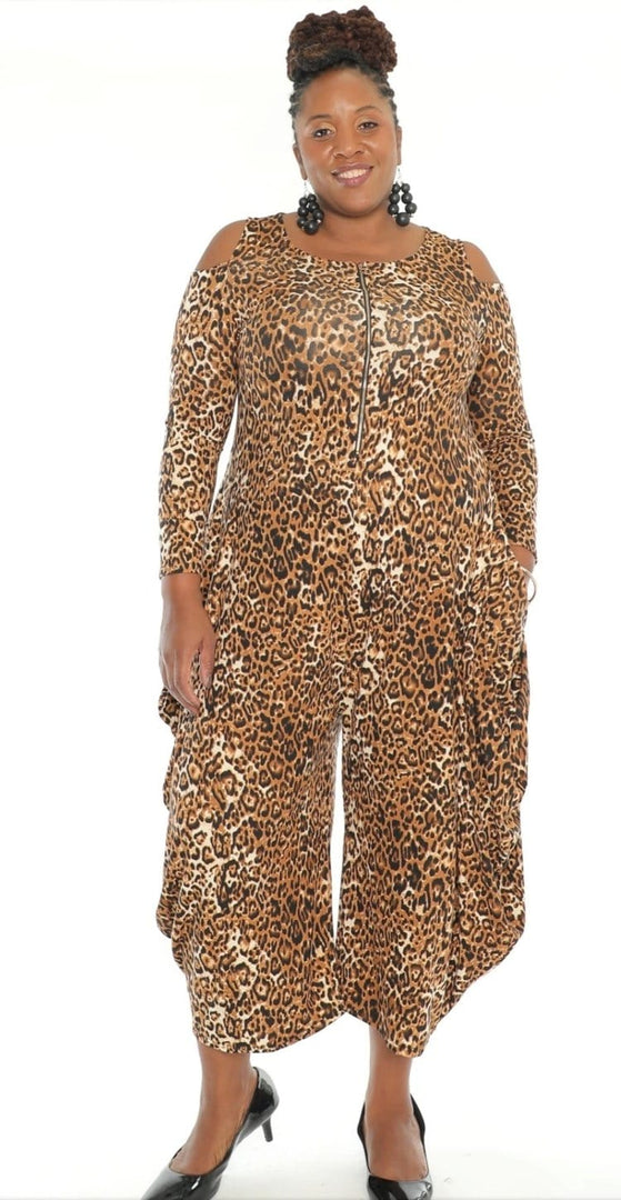 Harem Jumpsuit Animal Print Dazzled By B