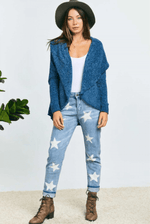 Load image into Gallery viewer, Knit Shawl Cardigan Dazzled By B
