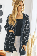 Load image into Gallery viewer, Marble Print Cardigan Dazzled By B
