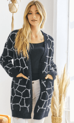 Load image into Gallery viewer, Marble Print Cardigan Dazzled By B
