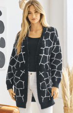 Load image into Gallery viewer, Marble Print Cardigan Dazzled By B
