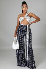 Load image into Gallery viewer, The Black &amp; White Pant Set Dazzled By B
